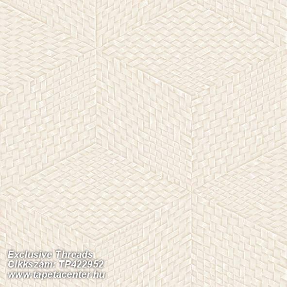 Egyszínű,geometriai mintás,kockás,bézs-drapp,lemosható,vlies tapéta 